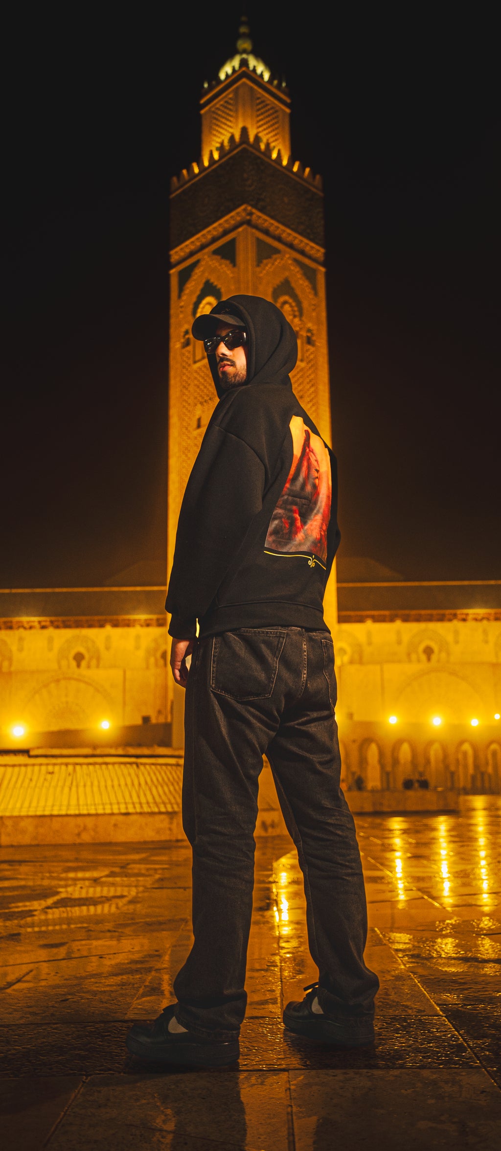 Khaitna Lion Hoodie - Black & Gold