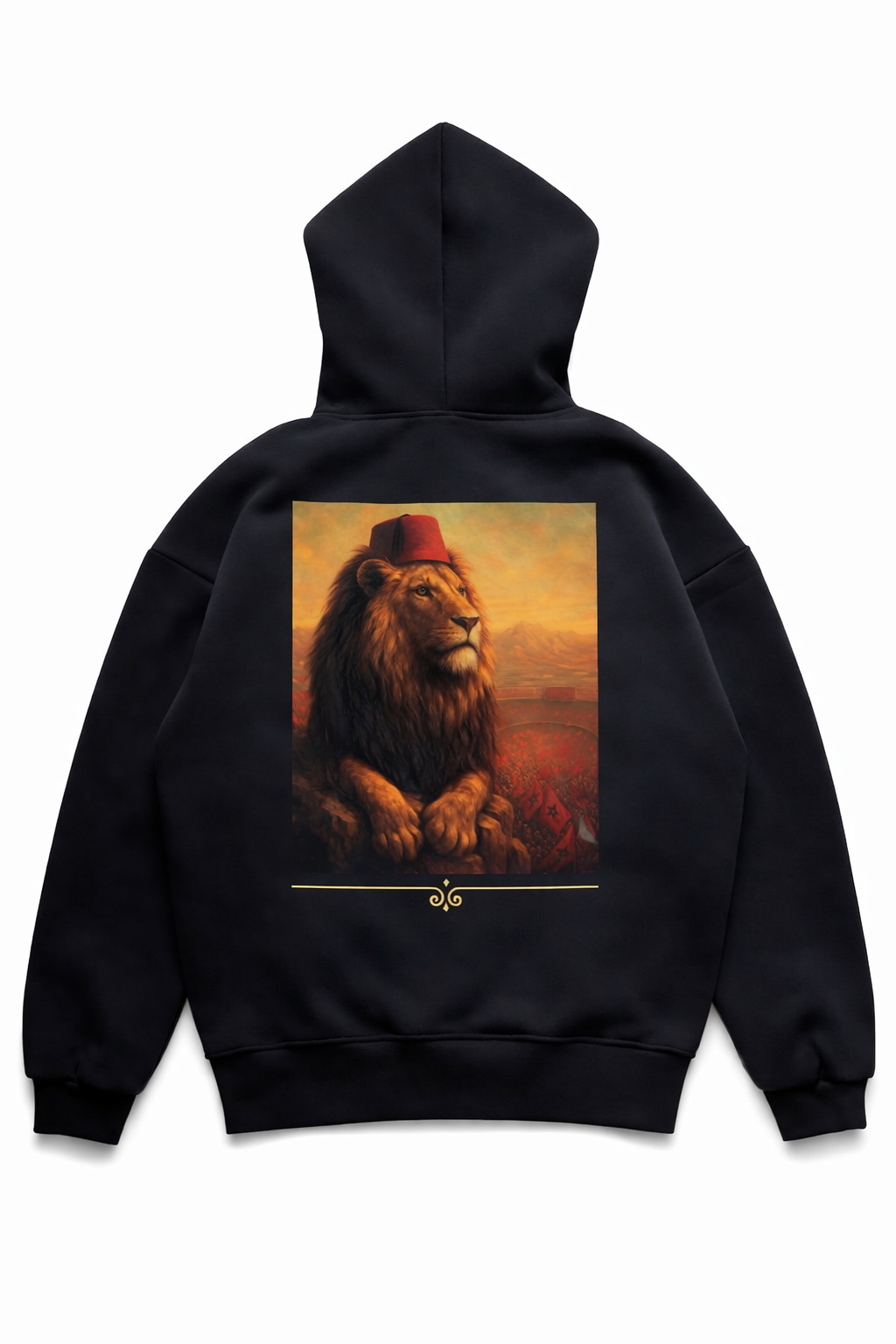 Khaitna Lion Hoodie - Black & Gold